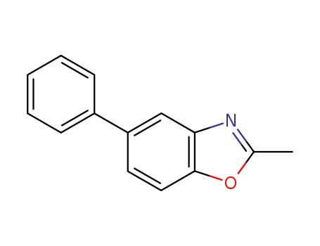 Molecular Structure of 61931-68-8 (2-Methyl-5-phenylbenzoxazole)