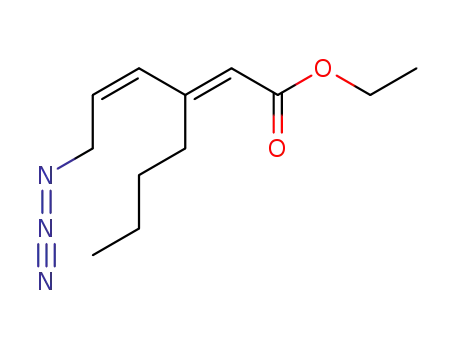 Molecular Structure of 80288-29-5 (ethyl (E,Z)-6-azido-3-butylhexa-2,4-dienoate)