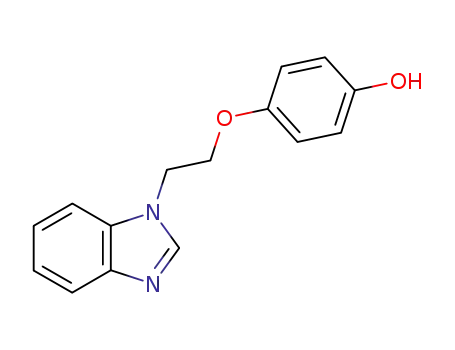 Molecular Structure of 80200-00-6 (Phenol, 4-[2-(1H-benzimidazol-1-yl)ethoxy]-)