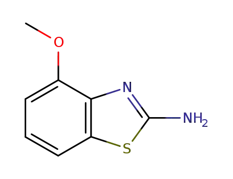 Molecular Structure of 5464-79-9 (4-Methoxy-2-aminobenzothiazole)
