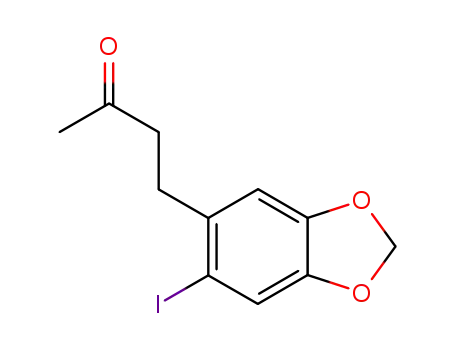 Molecular Structure of 62518-51-8 (2-Butanone, 4-(6-iodo-1,3-benzodioxol-5-yl)-)