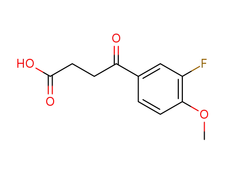 Molecular Structure of 347-63-7 (3-(3-FLUORO-4-METHOXYBENZOYL)PROPIONIC ACID)
