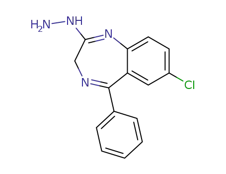 Molecular Structure of 18091-89-9 (7-Chloro-2-hydrazino-5-phenyl-3H-1,4-benzodiazepine)