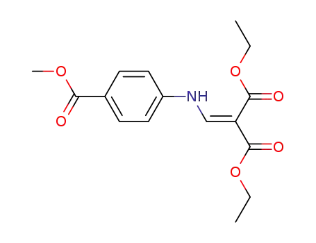 Molecular Structure of 303120-71-0 (Diethyl 2-(((4-(Methoxycarbonyl)Phenyl)Amino)Methylene)Malonate)