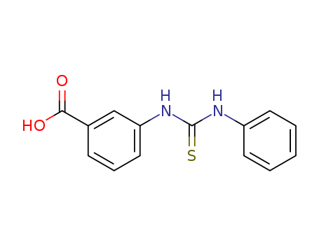 Benzoic acid, 3-[[(phenylamino)thioxomethyl]amino]-