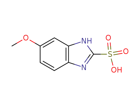 Molecular Structure of 106135-28-8 (5-METHOXY-1H-BENZIMIDAZOLE-2-SULFONIC ACID)