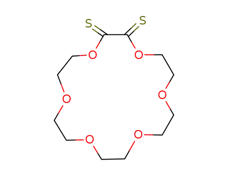 Molecular Structure of 86309-77-5 (1,4,7,10,13,16-Hexaoxacyclooctadecane-2,3-dithione)