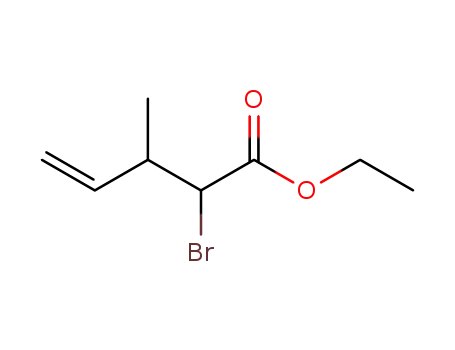 Molecular Structure of 79357-22-5 (Ethyl 2-bromo-3-methyl-4-pentenoate)