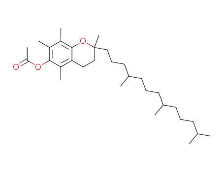 2H-1-Benzopyran-6-ol,3,4-dihydro-2,5,7,8-tetramethyl-2-[(4R,8R)-4,8,12-trimethyltridecyl]-,6-acetate, (2R)-rel-
