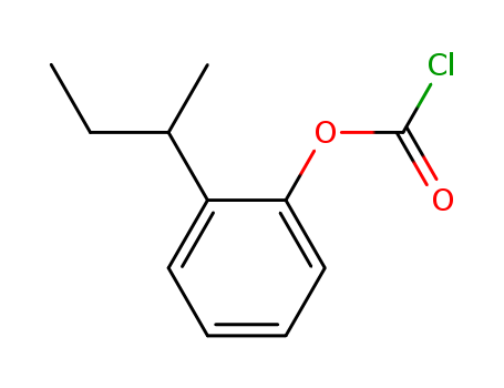 42572-11-2,o-sec-butylphenyl chloroformate,Formicacid, chloro-, o-sec-butylphenyl ester (7CI); 2-sec-Butylphenyl chloroformate;Chloroformic acid o-sec-butylphenyl ester; o-sec-Butylphenyl chloroformate
