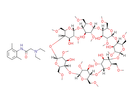 Molecular Structure of 178421-96-0 (C<sub>14</sub>H<sub>22</sub>N<sub>2</sub>O*C<sub>56</sub>H<sub>98</sub>O<sub>35</sub>)