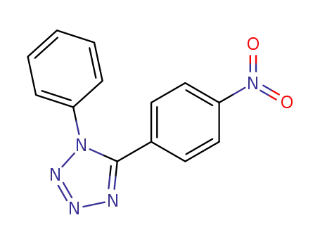 Molecular Structure of 14213-27-5 (5-(4-nitrophenyl)-1-phenyl-1H-tetrazole)