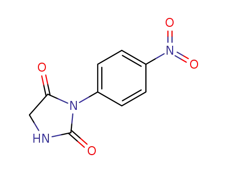 Molecular Structure of 62101-57-9 (2,4-Imidazolidinedione, 3-(4-nitrophenyl)-)