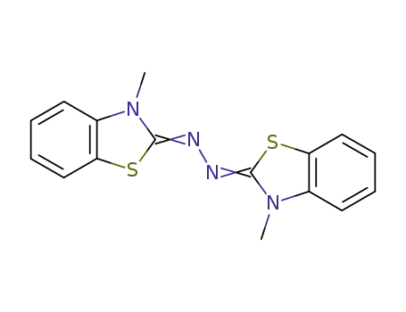 Molecular Structure of 13545-63-6 (1,2-bis(3-methylbenzo[d]thiazol-2(3H)-ylidene)hydrazine)