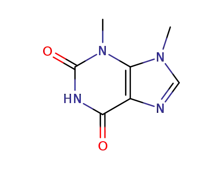 Molecular Structure of 15837-08-8 (2,6-DIHYDROXY-3,9-DIMETHYLPURINE)