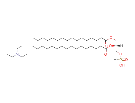 Molecular Structure of 147632-69-7 (triethylammonium 1,2-di-O-hexadecanoyl-sn-glycerol 3-hydrogenphosphonate)