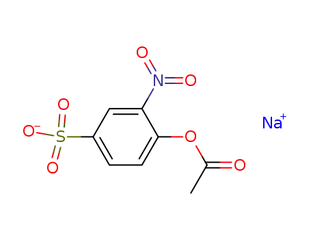 Molecular Structure of 4134-83-2 (Benzenesulfonic acid, 4-(acetyloxy)-3-nitro-, sodium salt)