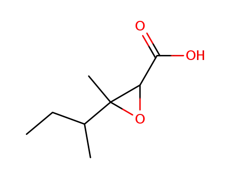 Molecular Structure of 72569-67-6 (3-sec-butyl-3-methyloxirane-2-carboxylic acid)