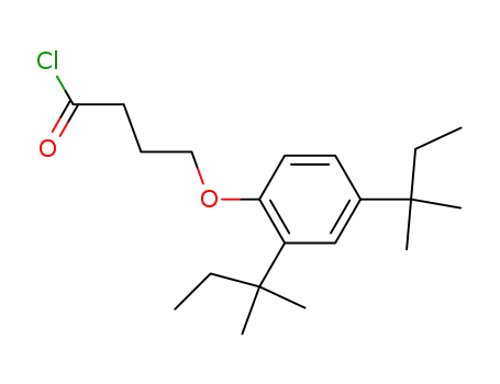 Molecular Structure of 50772-29-7 (4-[2,4-bis(1,1-dimethylpropyl)phenoxy]butyryl chloride)