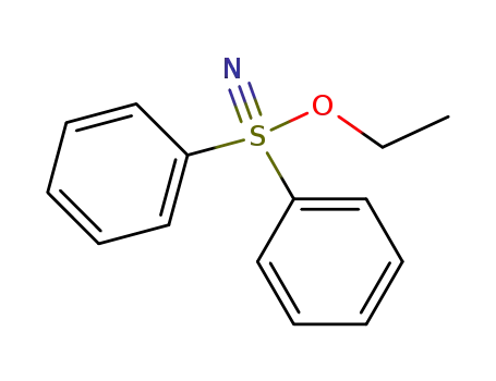 Molecular Structure of 127022-76-8 (ethoxy(diphenyl)-λ<sup>6</sup>-sulfanenitrile)