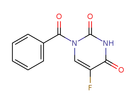 Molecular Structure of 54390-98-6 (1-Benzoyl-5-fluorouracil)