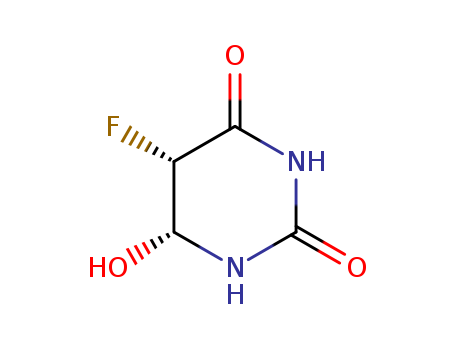 2,4(1H,3H)-Pyrimidinedione,5-fluorodihydro-6-hydroxy-, cis- (9CI)