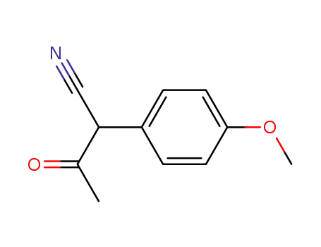 Molecular Structure of 5219-00-1 (2-(4-Methoxyphenyl)-3-oxobutanenitrile)