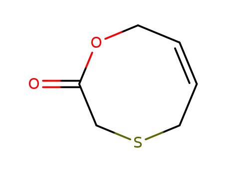 Molecular Structure of 128375-84-8 (1,4-Oxathiocin-2(3H)-one, 5,8-dihydro-)