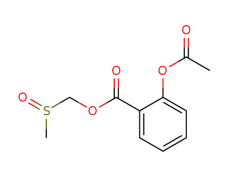 Molecular Structure of 76432-33-2 (methylsulfinylmethyl 2-acetoxybenzoate)