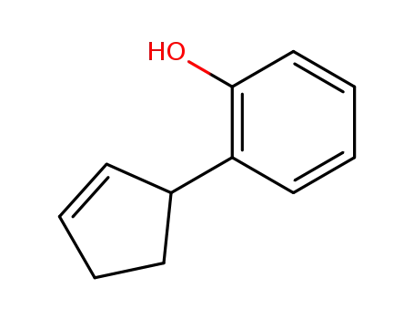Molecular Structure of 6627-83-4 (2-(cyclopent-2-en-1-yl)phenol)