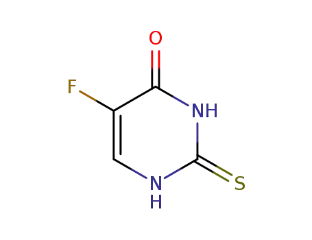 Molecular Structure of 1542-23-0 (4(1H)-Pyrimidinone, 5-fluoro-2,3-dihydro-2-thioxo- (9CI))