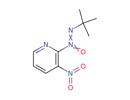 Molecular Structure of 133520-08-8 (N-tert-Butyl-N'-(3-nitro-pyridin-2-yl)-diazene N'-oxide)