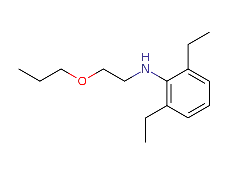 Molecular Structure of 61874-13-3 (2,6-Diethyl-N-(2-propoxyethyl)aniline)