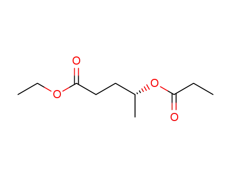 Molecular Structure of 129549-69-5 ((R)-ethyl-4-propionoxypentanoate)