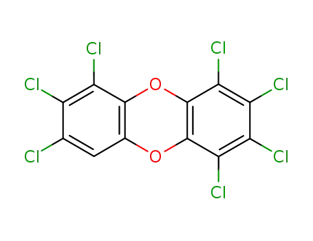 Molecular Structure of 35822-46-9 (1,2,3,4,6,7,8-Heptachlorodibenzo-p-dioxin)