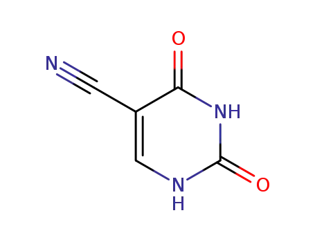Molecular Structure of 4425-56-3 (5-Cyanouracil)