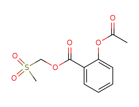 Molecular Structure of 76432-35-4 (methylsulfonylmethyl 2-acetyloxybenzoate)