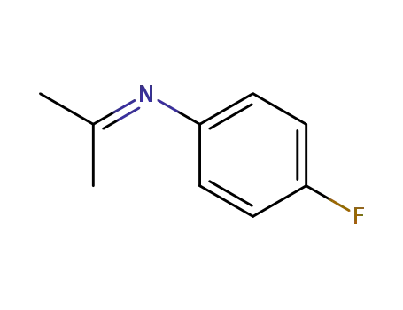 Molecular Structure of 51678-96-7 (Benzenamine, 4-fluoro-N-(1-methylethylidene)-)