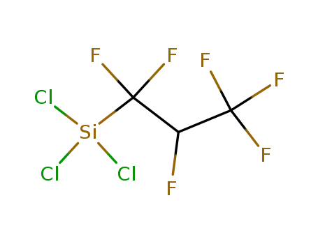 Molecular Structure of 426-50-6 (trichloro(1,1,2,3,3,3-hexafluoropropyl)silane)