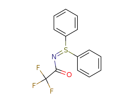 Molecular Structure of 87446-53-5 (S,S-diphenyl-N-(trifluoroacetyl)sulfilimine)