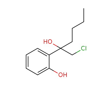 Molecular Structure of 1248340-86-4 (1-chloro-2-(2-hydroxyphenyl)-hexan-2-ol)