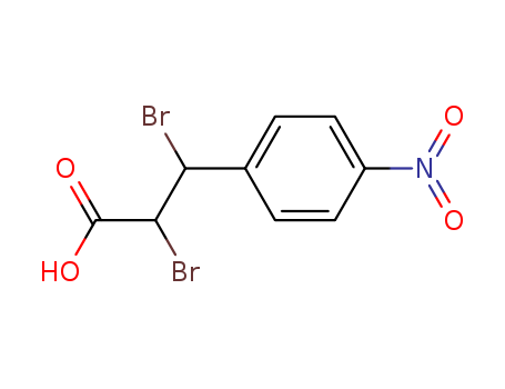 Benzenepropanoic acid, a,b-dibromo-4-nitro- cas  35447-78-0