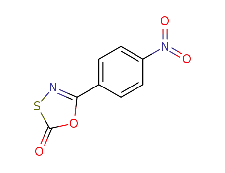 Molecular Structure of 17452-80-1 (1,3,4-Oxathiazol-2-one, 5-(4-nitrophenyl)-)