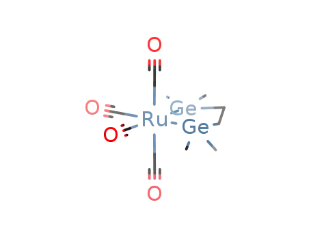 Molecular Structure of 131145-74-9 (bis(dimethylgermyl)ethane ruthenium tetracarbonyl)