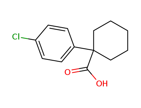 Molecular Structure of 58880-37-8 (1-(4-Chlorophenyl)cyclohexanecarboxylic acid)