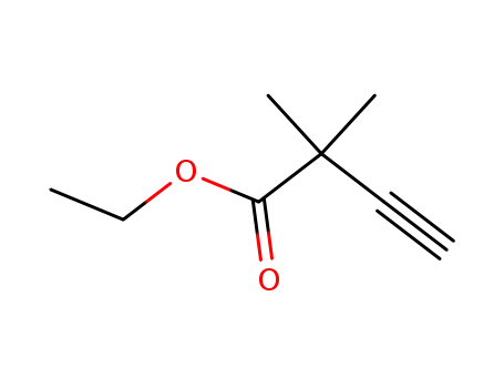 Molecular Structure of 74460-84-7 (ethyl 2,2-diMethylbut-3-ynoate)
