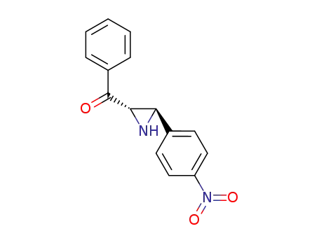 Molecular Structure of 51659-22-4 (Methanone, [3-(4-nitrophenyl)-2-aziridinyl]phenyl-)