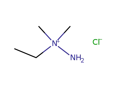 Molecular Structure of 13025-58-6 (<i>N</i>-ethyl-<i>N</i>,<i>N</i>-dimethyl-hydrazinium; chloride)