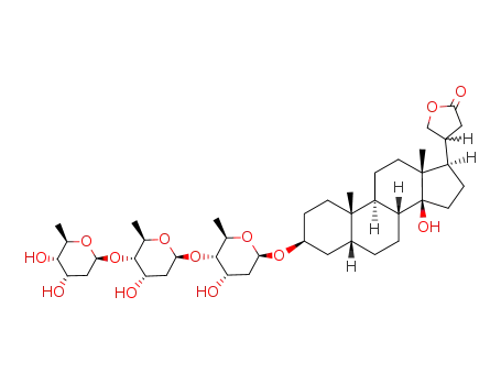 4-[3-[5-[5-(4,5-Dihydroxy-6-methyloxan-2-yl)oxy-4-hydroxy-6-methyloxan-2-yl]oxy-4-hydroxy-6-methyloxan-2-yl]oxy-14-hydroxy-10,13-dimethyl-1,2,3,4,5,6,7,8,9,11,12,15,16,17-tetradecahydrocyclopenta[a]phenanthren-17-yl]oxolan-2-one