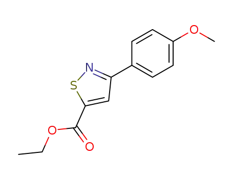 Molecular Structure of 76162-58-8 (ethyl 3-(p-methoxyphenyl)isothiazole-5-carboxylate)
